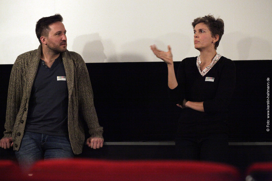 Motte Jansen mit Regisseurin Rita Bakacs